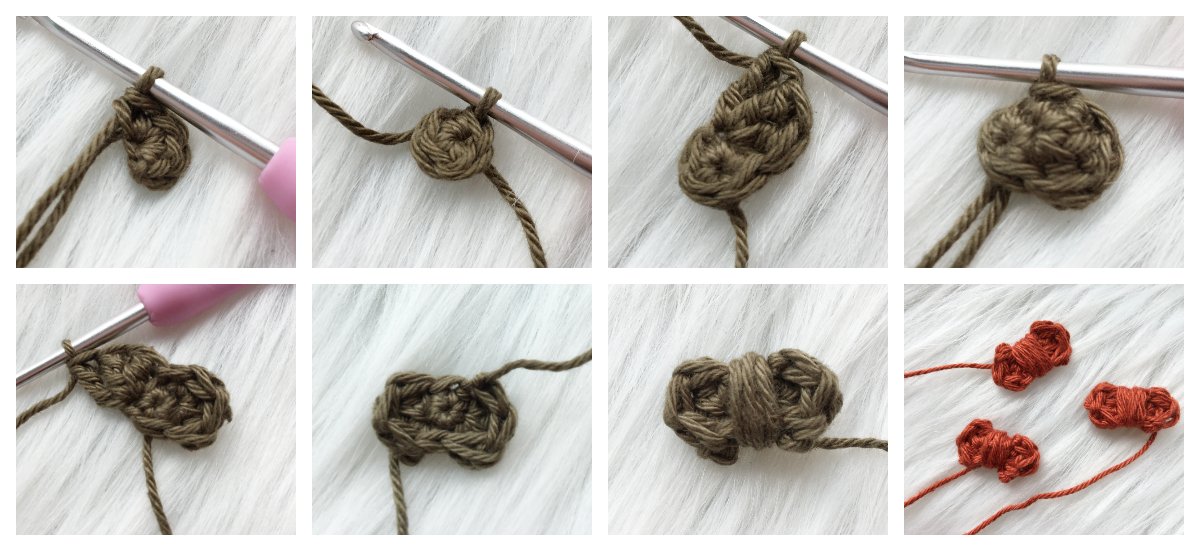 Blog-Inhaltsbild für 'Fuchspaar, kostenlose Häkelanleitung'